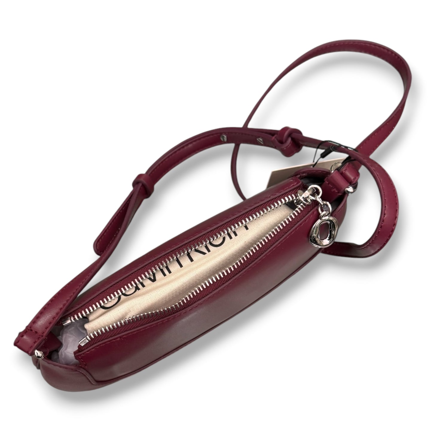 CALVIN KLEIN- Borsa Donna, Col.Bordeaux
