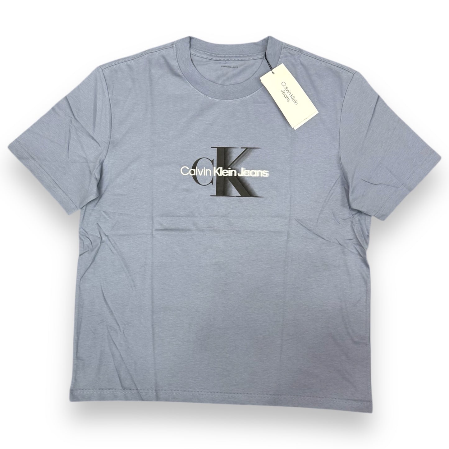 T-shirt CALVIN KLEIN, con stampa frontale nera, Col.Tempest