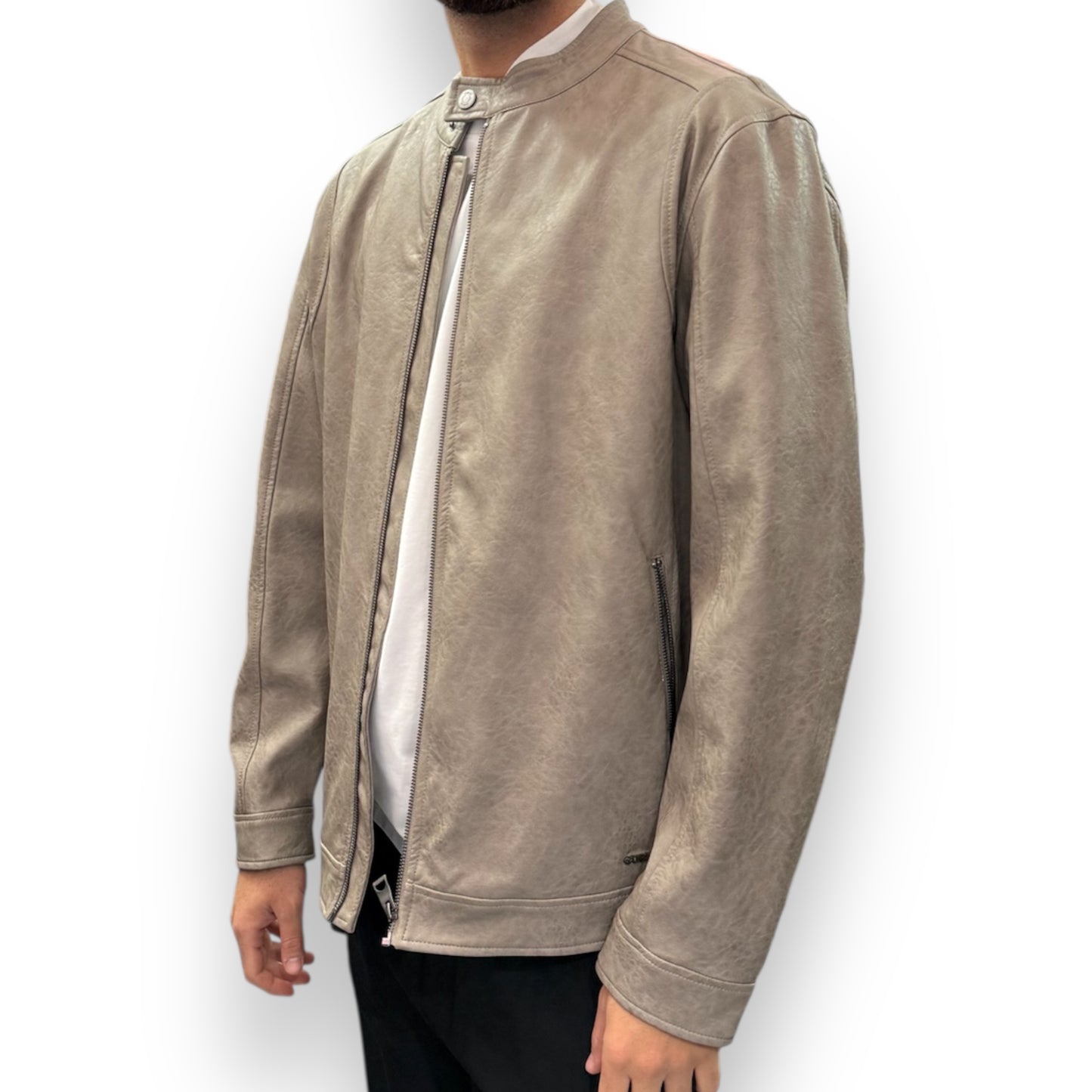 Giubbotto GUESS Uomo in ecopelle, Col.Beige