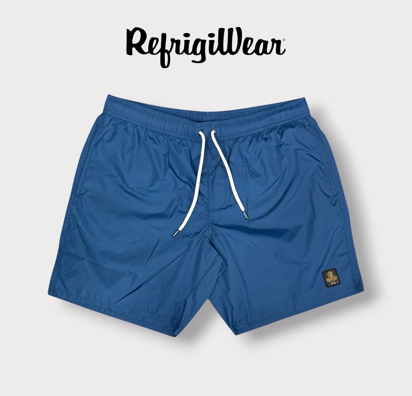 REFRIGIWEAR - Costume Uomo con logo piccolo, Col.Blu
