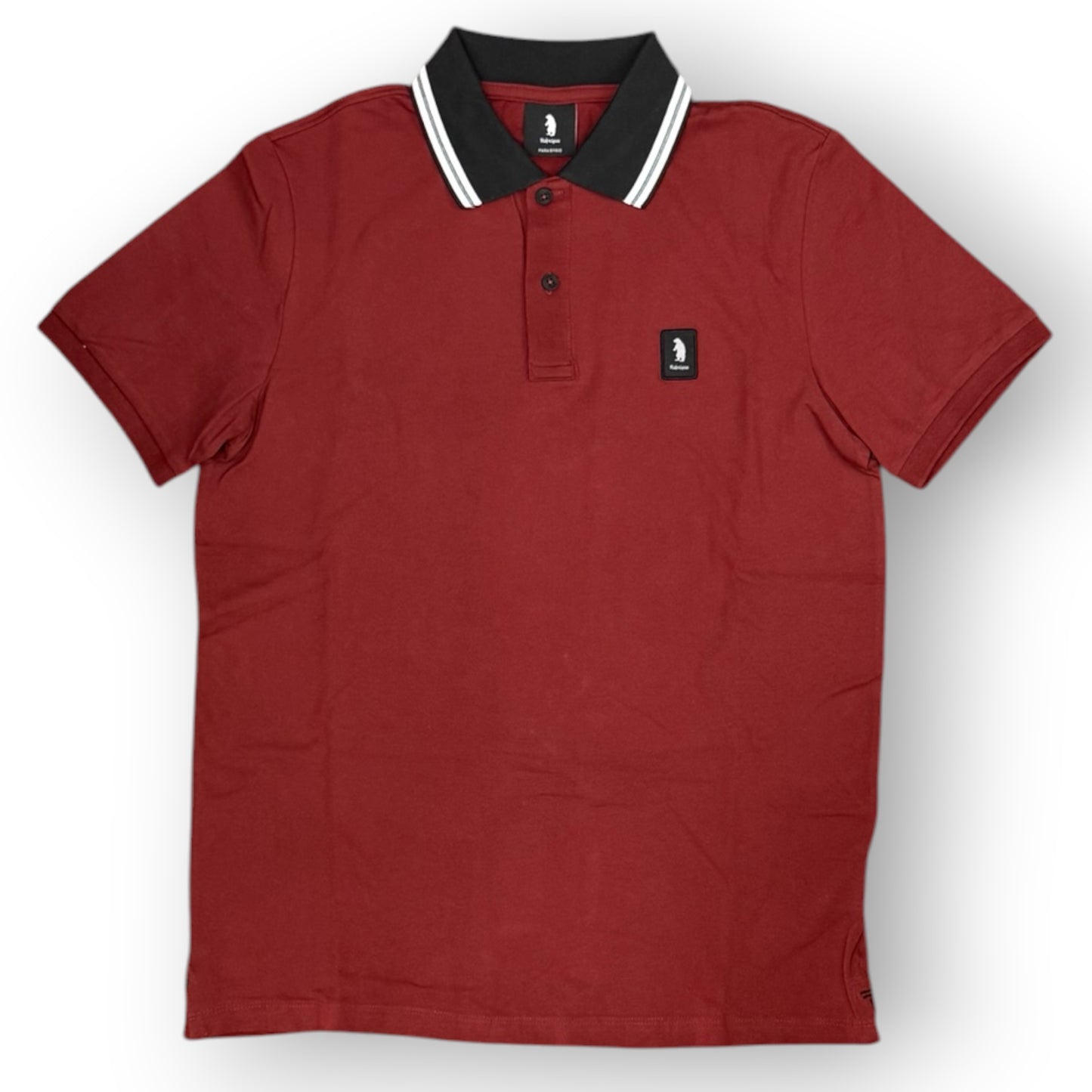 REFRIGUE- Polo Uomo, con righino sul colletto, col.Syrah