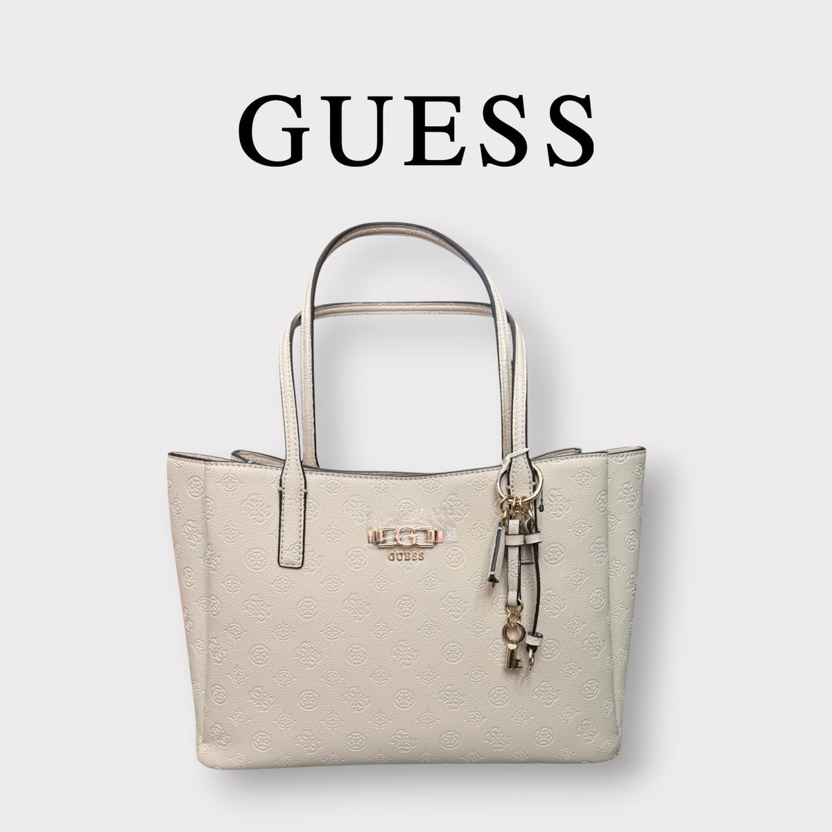 GUESS- Borsa Donna, Group:ANISE, Col.STONE LOGO