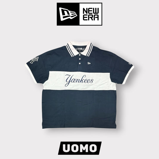 NEW ERA - Polo Uomo YANKEES, Col.Blu/Bianco