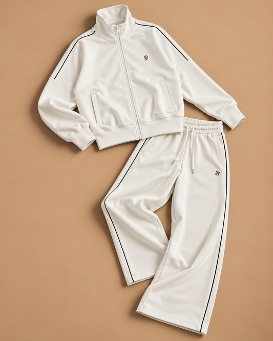 GUESS- Tuta completa Donna in neoprene, (Oversize), Col.Bianco