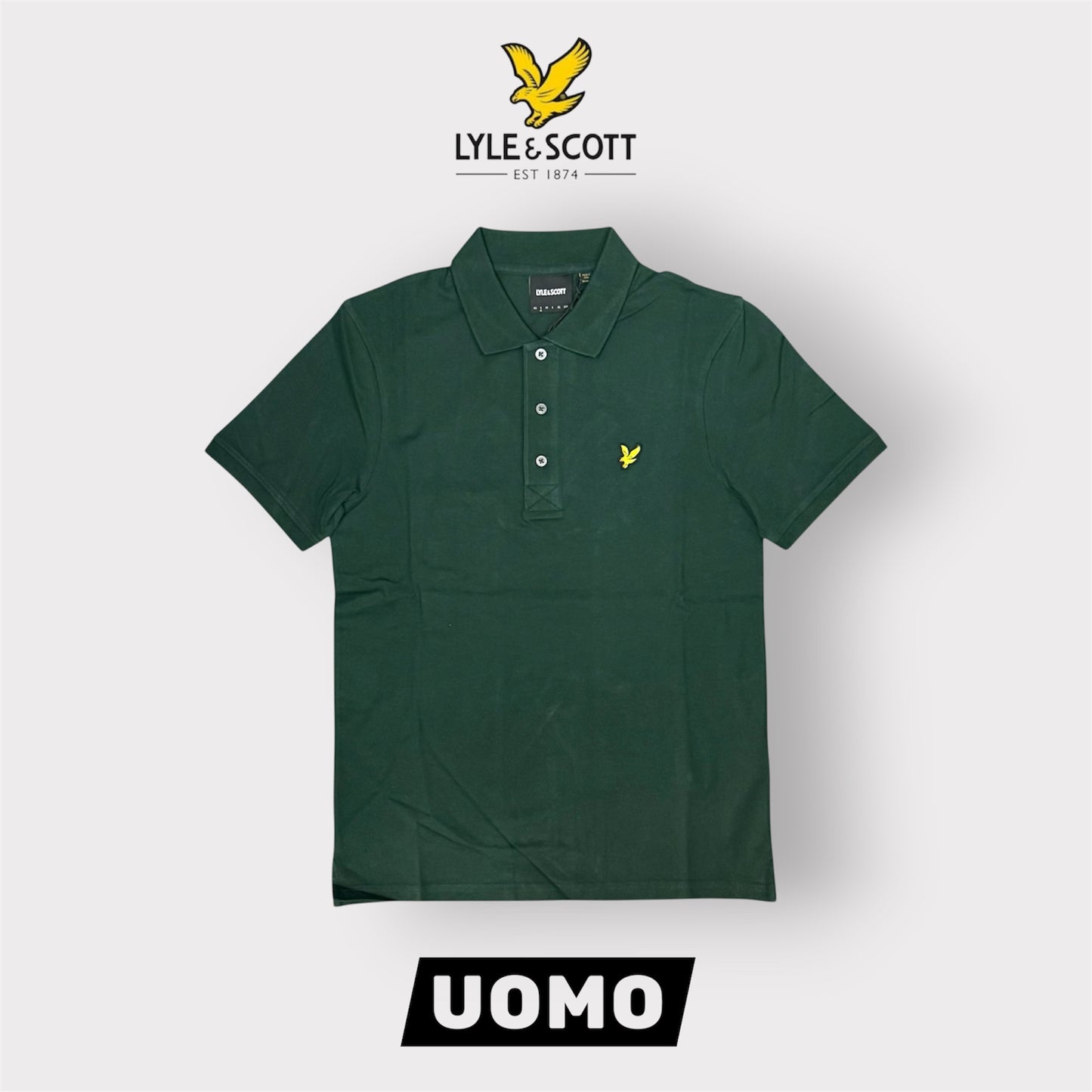 LYLE & SCOTT- Polo, Regular Fit, Col.Dark Green