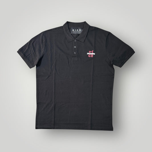 Polo RICHMOND Uomo,con logo lato cuore "JOHN RICHMOND", Col.Nero