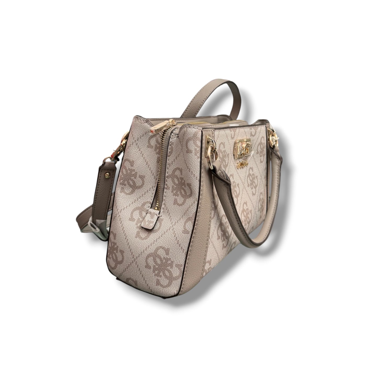 GUESS- Borsa Donna, Group:KARNILLA LOGO, Col.Dark Taupe Logo