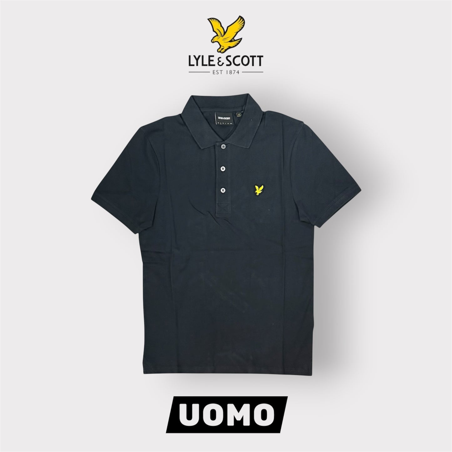 LYLE & SCOTT- Polo, Regular Fit, Col.Dark Navy