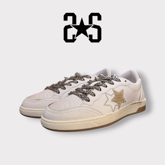 2 - STAR, Scarpa Donna, Col.Bianco/Oro
