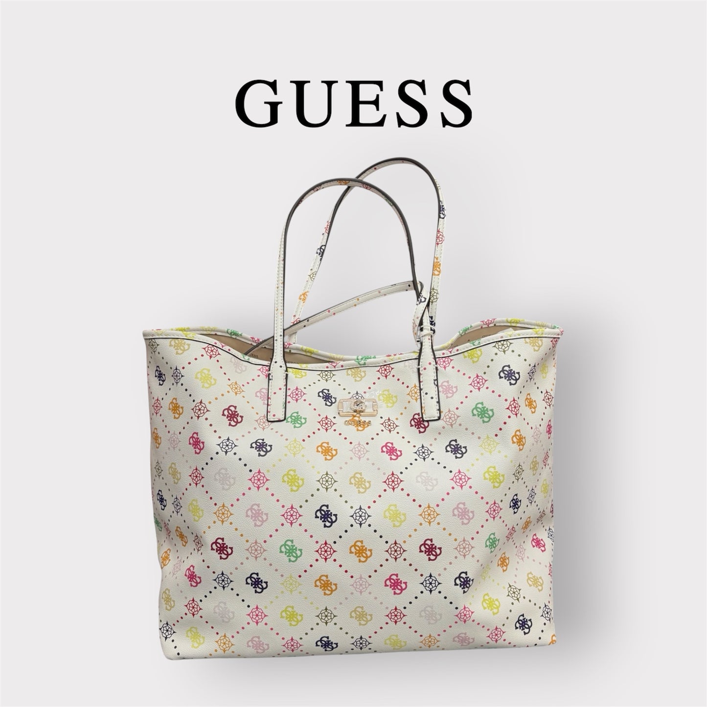 GUESS- Borsa Donna, Group:EMELIE LOGO, Col.MULTI LOGO