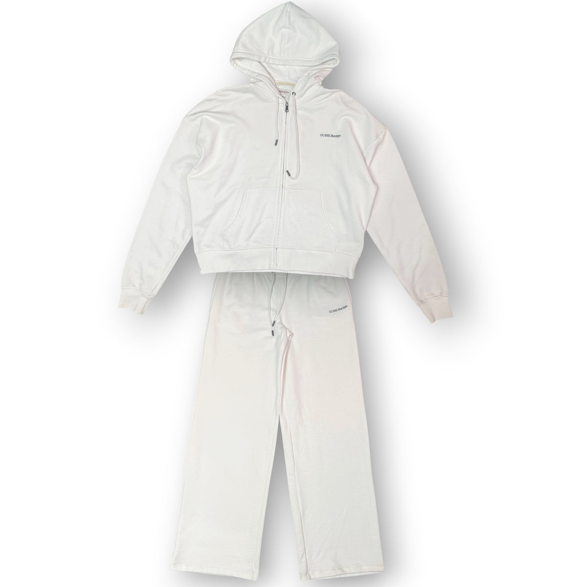 GUESS- Tuta completa Donna in tex.garzato, (Oversize), Col.Bianco
