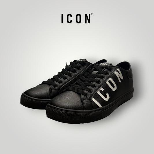 Scarpe ICON, con logo laterale grande, Col.Nero/Bianco