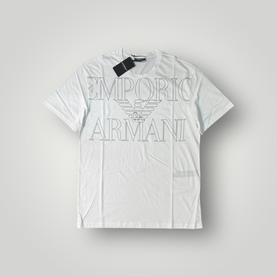 T-shirt EMPORIO ARMANI, con stampa frontale, Col.Bianco
