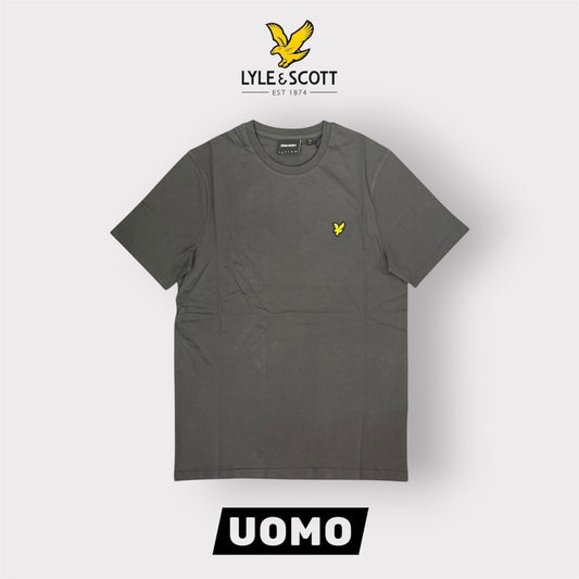 LYLE & SCOTT- T-Shirt Uomo Regular Fit, Col.Gunmetal
