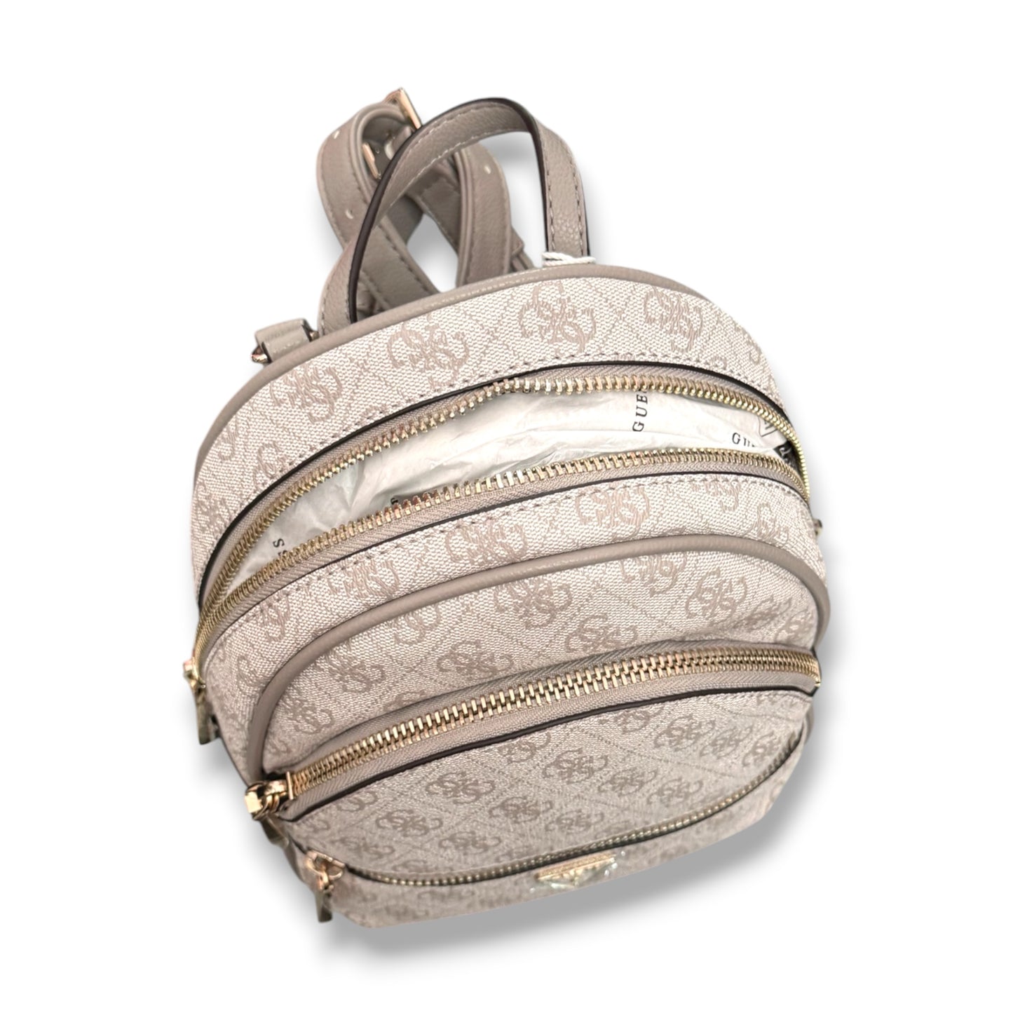 GUESS- Zaino Donna, Group:Manhattan II, (dimensione piccola), Col.Dark Taupe Logo