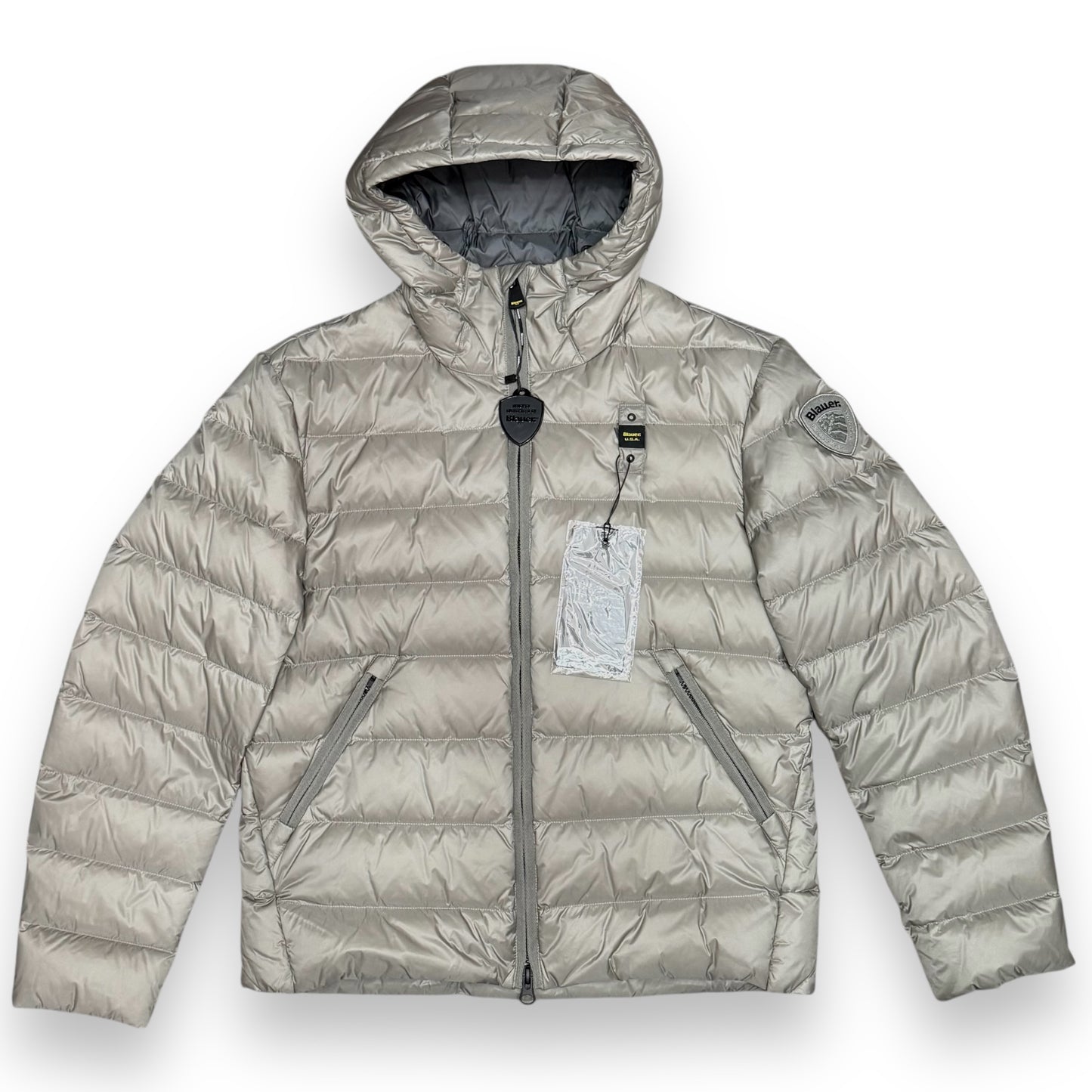 Giubbotto BLAUER, Col.Ghiaccio (imbott. Piuma - 2025)