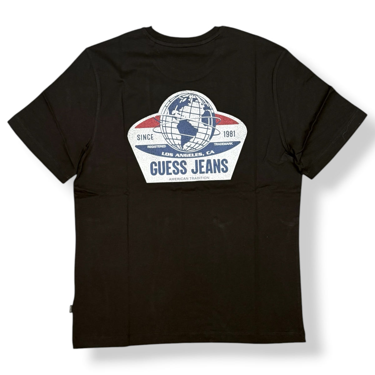 GUESS- T-shirt Uomo, con stampa sulla schiena, col.Nero