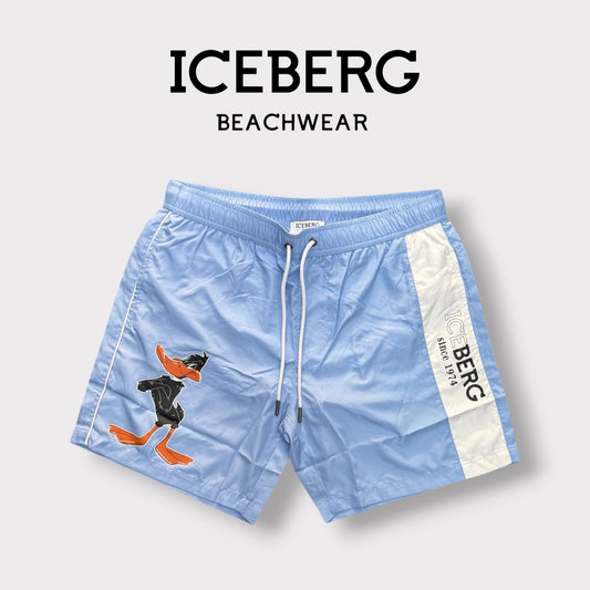 ICEBERG BEACHWEAR- Costume Uomo, con stampa, col.Sky