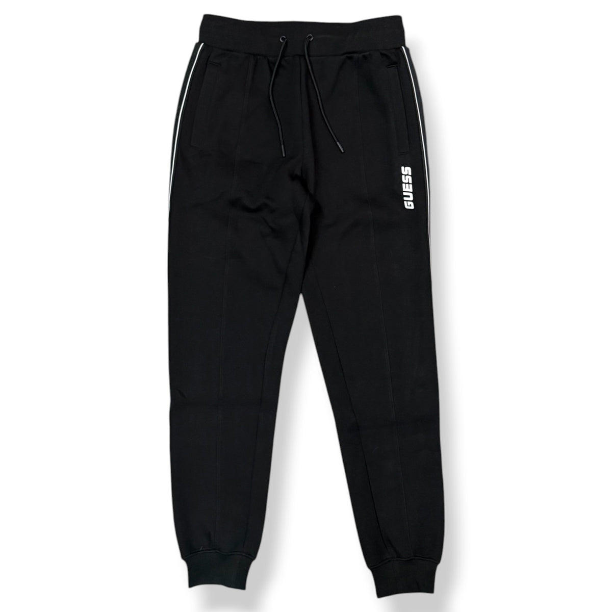 GUESS - Tuta completa Uomo, con scritta lato cuore , tex.neoprene, Col.Nero
