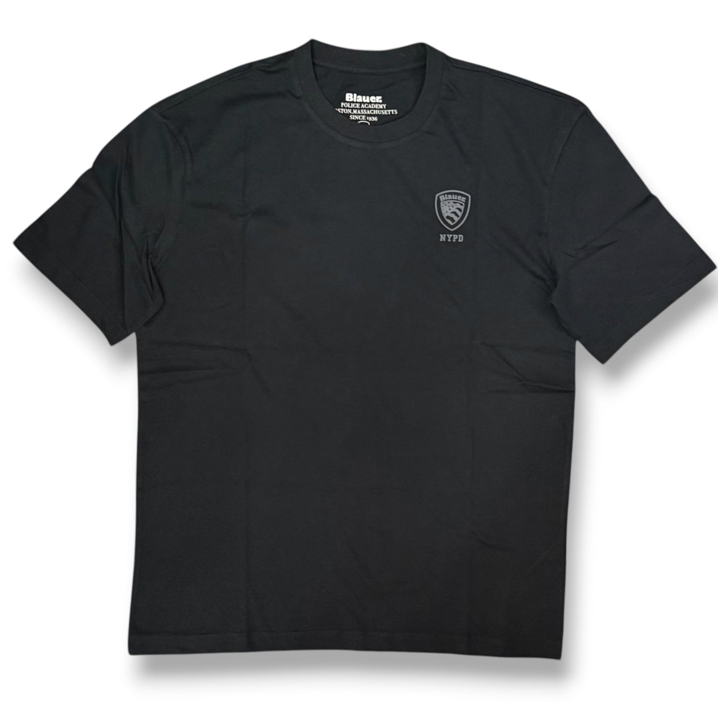BLAUER- T-shirt, RegularFit, con logo lato cuore, mod.Eutaw, col.Nero