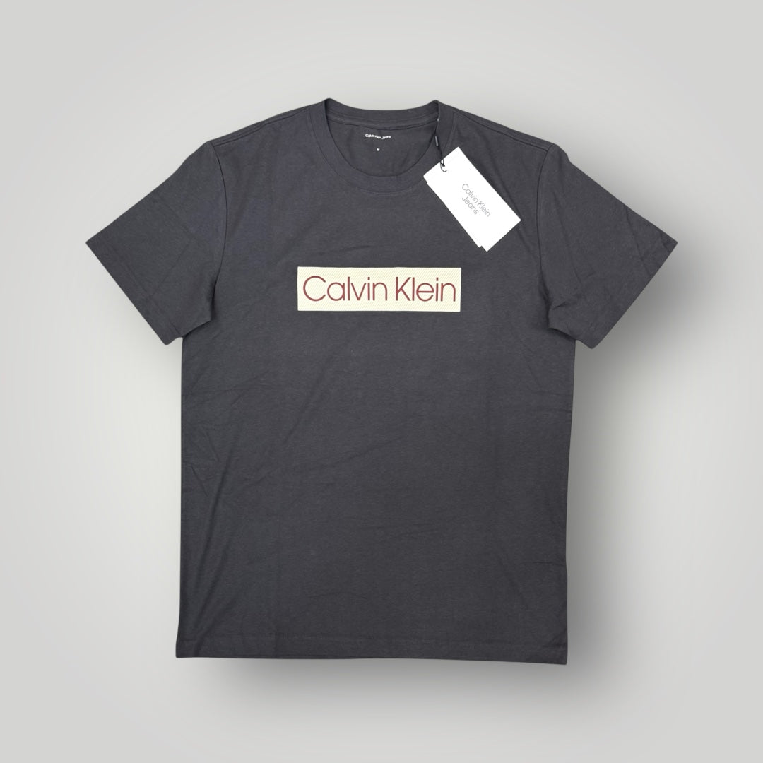 T-shirt CALVIN KLEIN, con stampa frontale, Col.Phantom