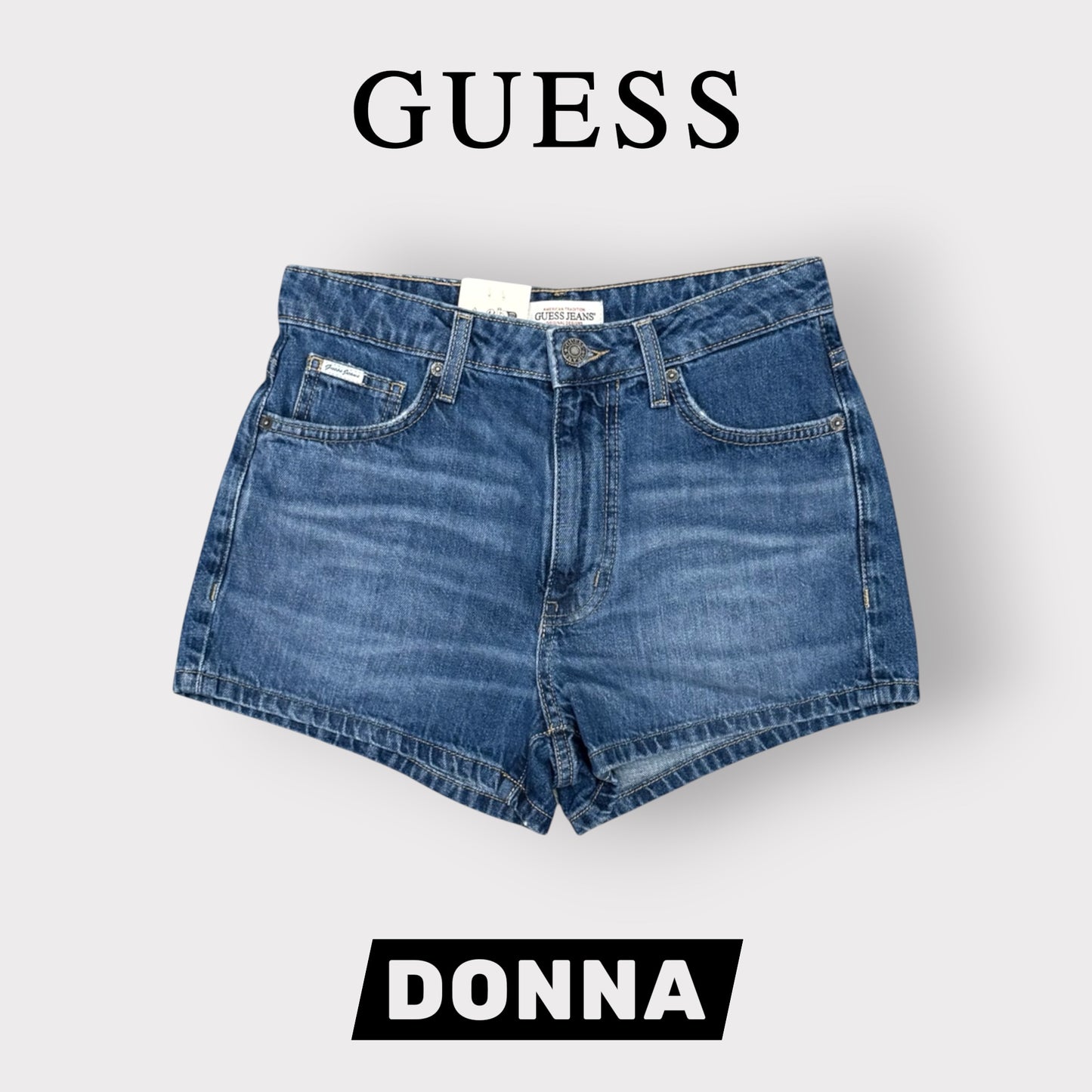 GUESS JEANS- Shorts in denim, mod.Vintage