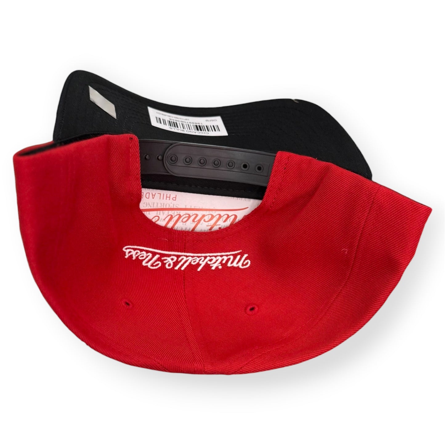 MITCHELL&NESS-Cappello CHICAGO BULLS, Col.Rosso/Nero