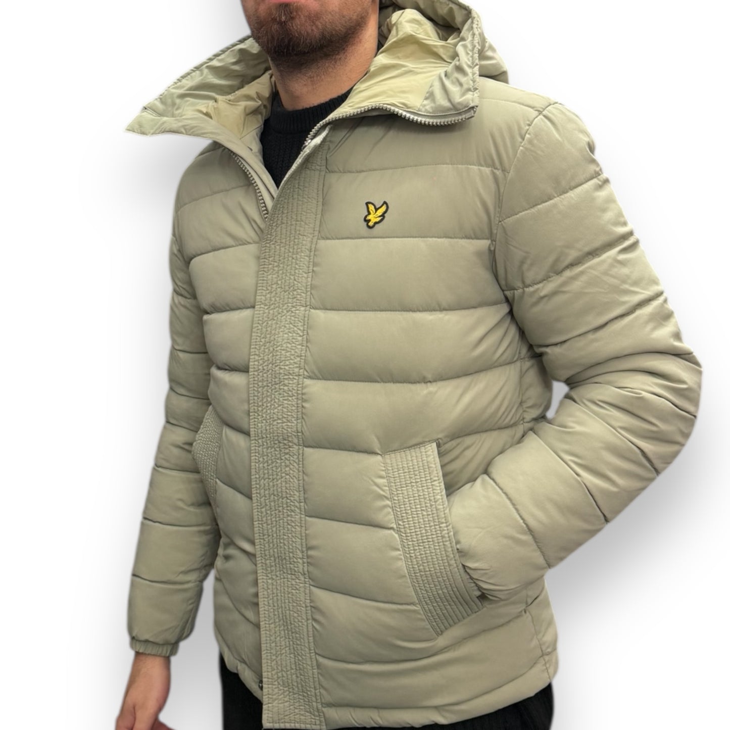 Giubbotto  LYLE&SCOTT mod.Elasticated Puffer, Col.Khaki Smoke