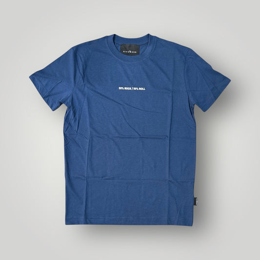 T-shirt RICHMOND Uomo, con stampa frontale, Col.Blu (50% rock / 50%roll)