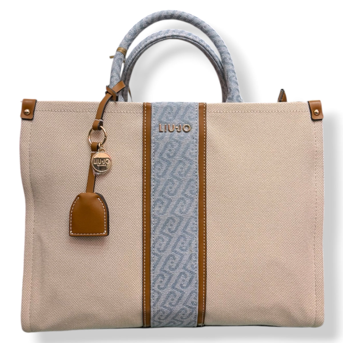 LIU•JO - Borsa Donna, in tessuto, Col.Sabbia