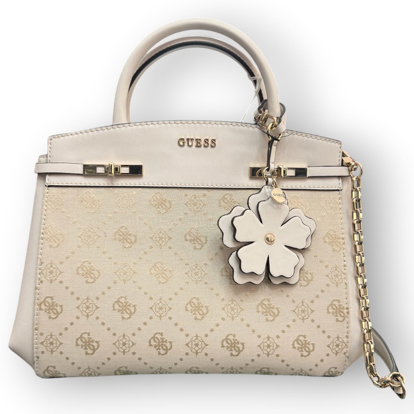 GUESS- Borsa Donna, Group:MELINDA LOGO, Col.OFF WHITE LOGO