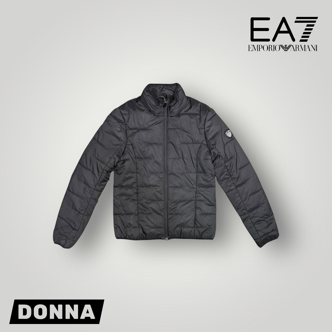 Giubbotto EMPORIO ARMANI Donna, con cappuccio nascosto, col.Nero (blouson jacket)