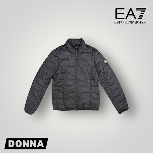 Giubbotto EMPORIO ARMANI Donna, con cappuccio nascosto, col.Nero (blouson jacket)