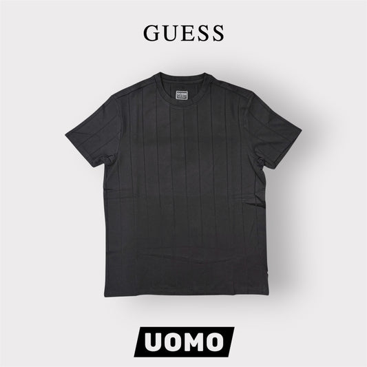 GUESS- T-shirt Uomo, in filo, col.Nero
