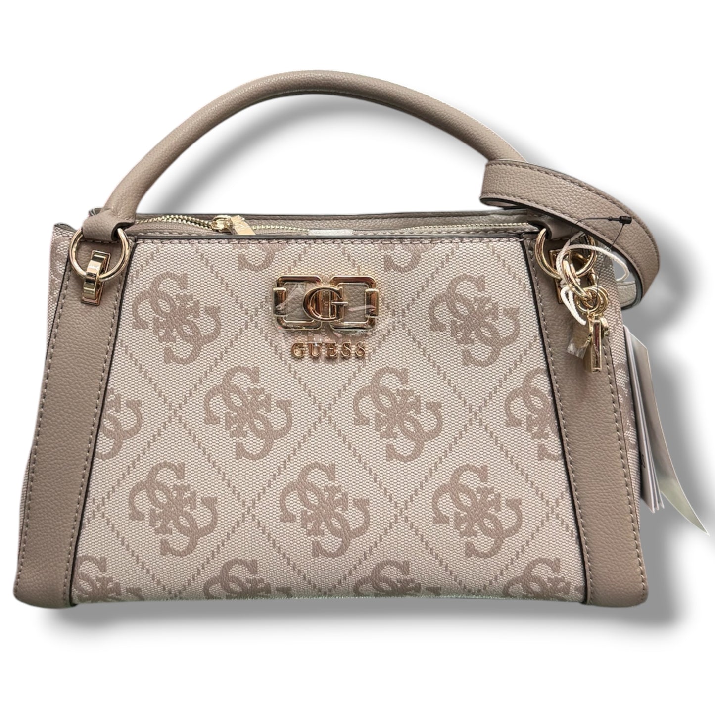 GUESS- Borsa Donna, Group:KARNILLA LOGO, Col.Dark Taupe Logo