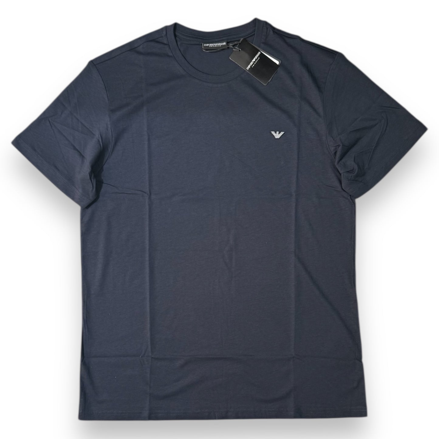 T-shirt EMPORIO ARMANI, con logo lato cuore in rilievo, Col.Blu