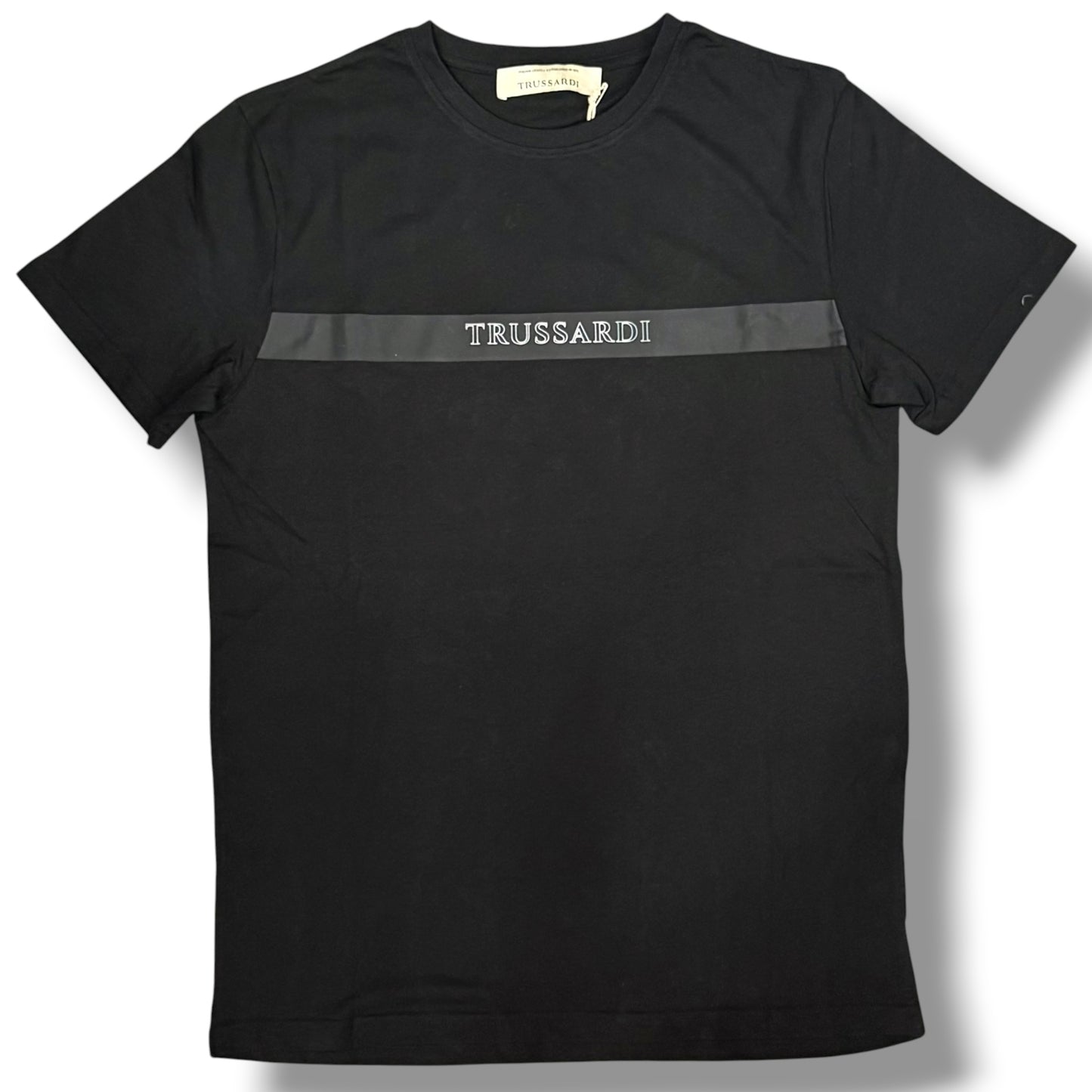 TRUSSARDI - T-Shirt Uomo con scritta frontale 3D, Col.Nero