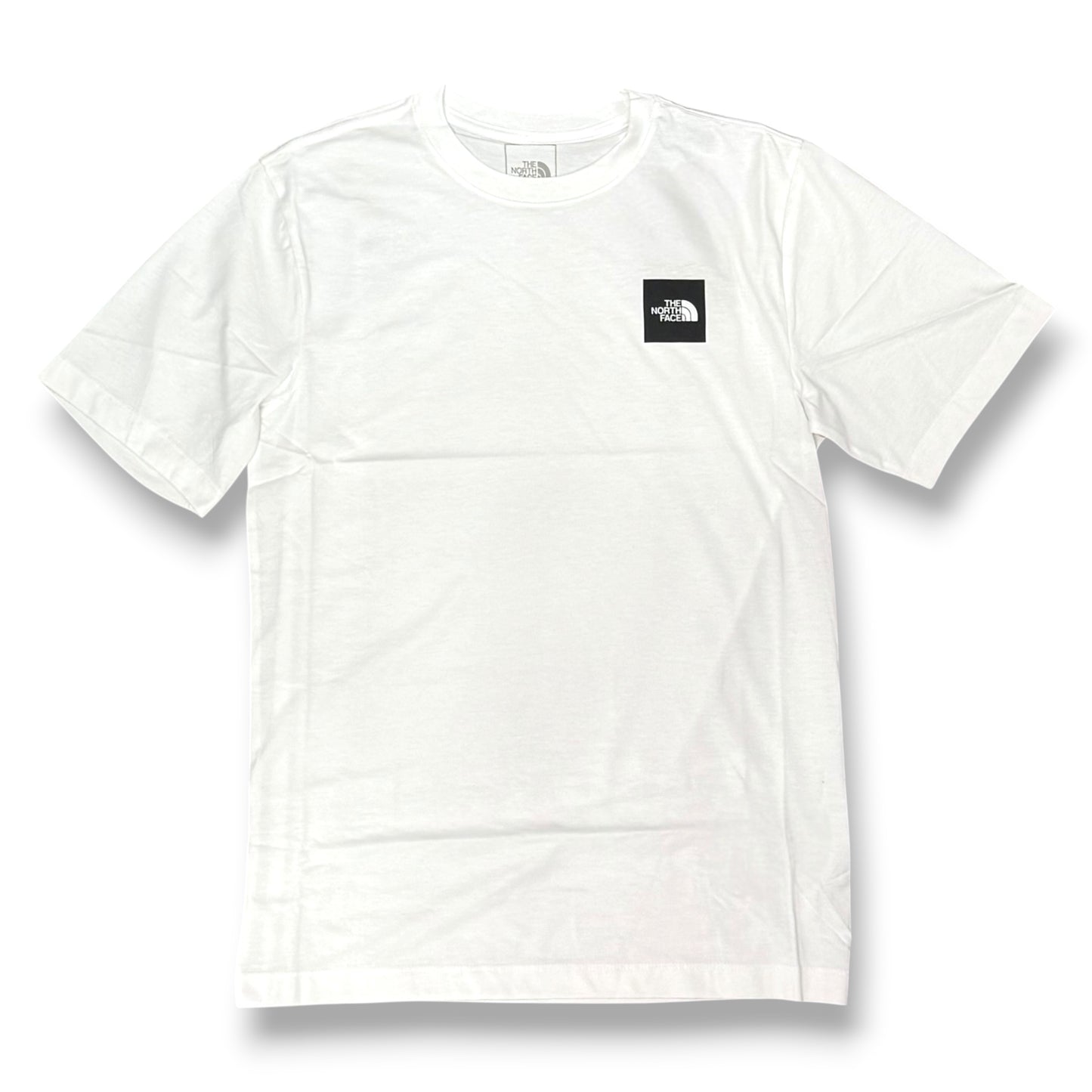 THE NORTH FACE- T-Shirt Uomo con logo stampato quadrato lato cuore, Col.Bianco