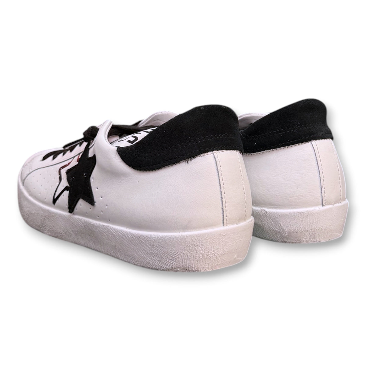 2 - STAR, Scarpa Uomo, Col.Bianco/Nero