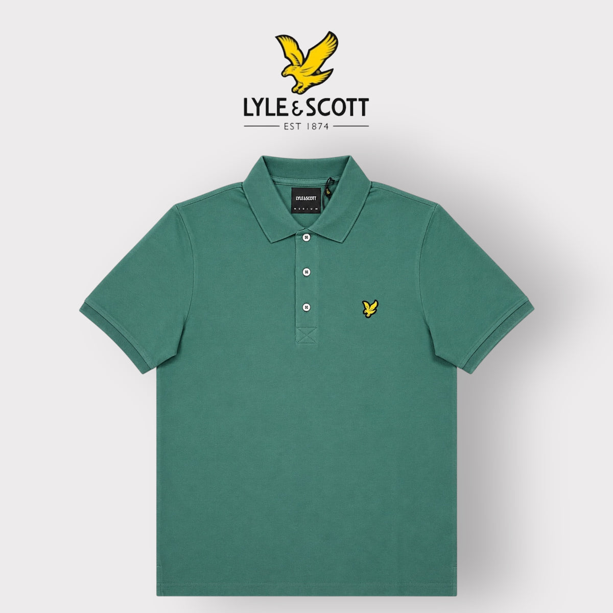 LYLE & SCOTT- Polo, Regular Fit, Col.Everglade