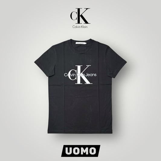 T-shirt CALVIN KLEIN, con stampa centrale, Col.Nero