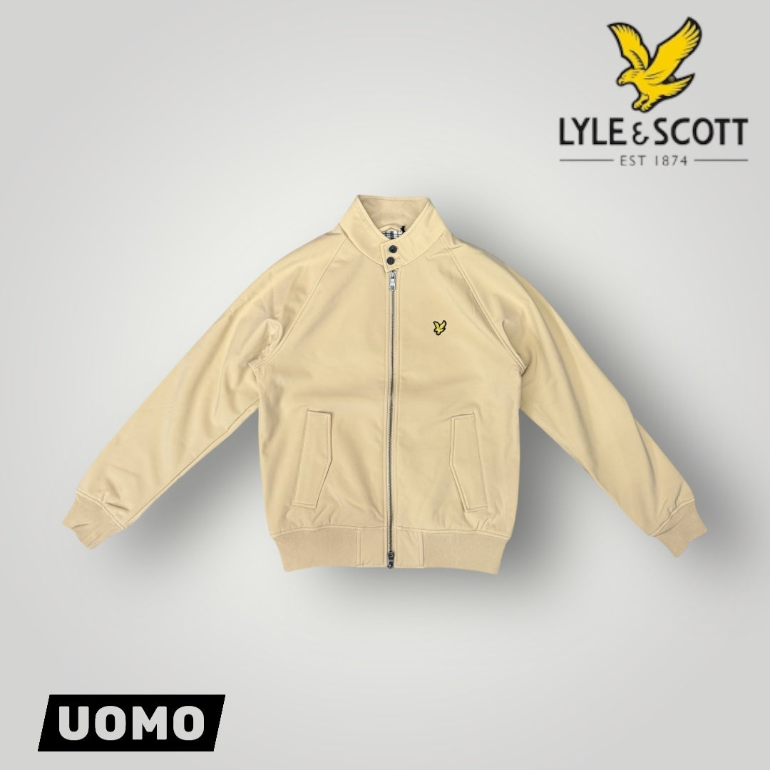 Giubbotto  LYLE&SCOTT, con interno in flanella, mod.Softshell Harrington Jacket, Col.Cairngorms Khaki
