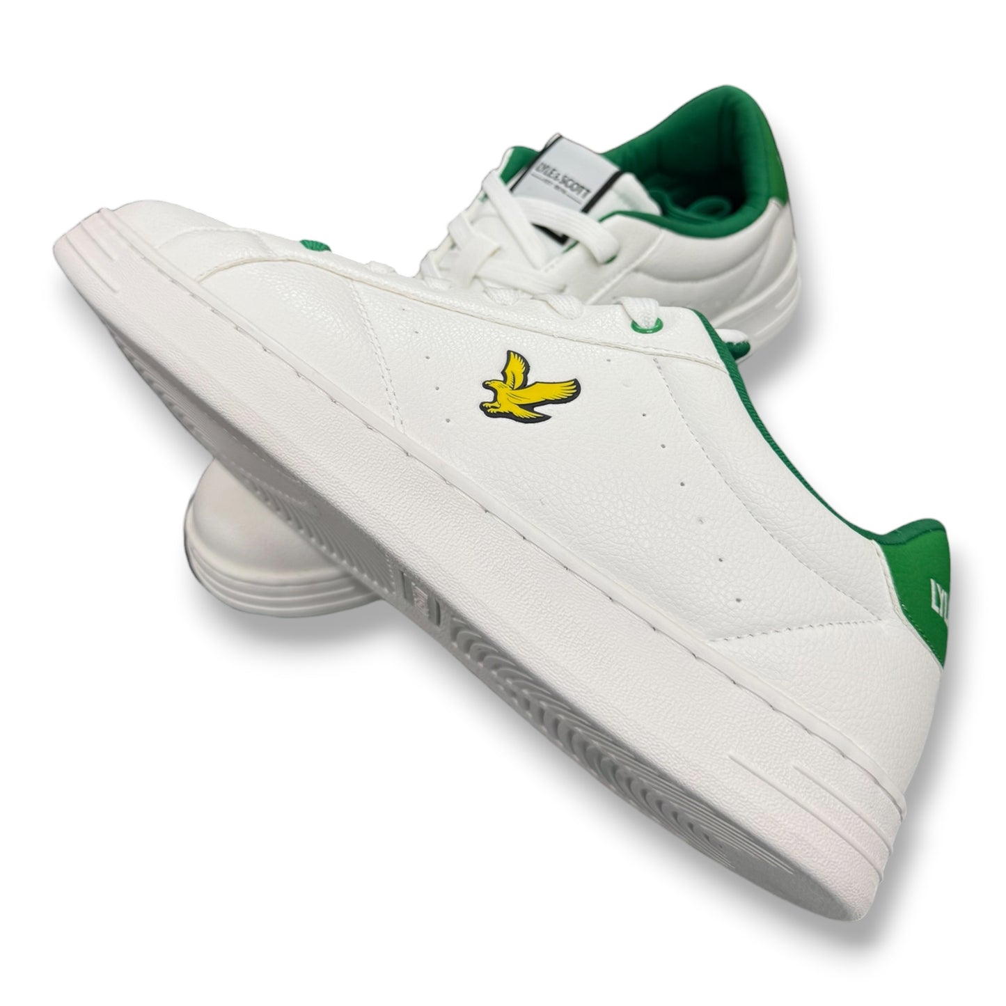 LYLE & SCOTT- Scarpe Uomo, mod.ELGIN HOLE, Col.Bianco/Verde