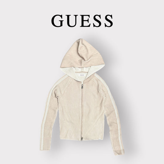 GUESS JEANS- Maglioncino Donna, con cappuccio, Col.Beige