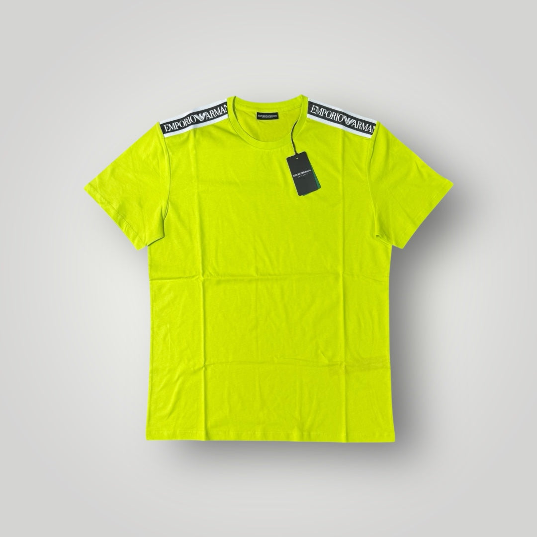 T-shirt EMPORIO ARMANI, con banda sulla spalla, Col.Verde Fluo