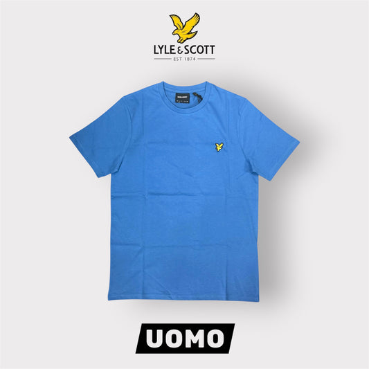 LYLE & SCOTT- T-Shirt Uomo Regular Fit, Col.Sapphire Blue