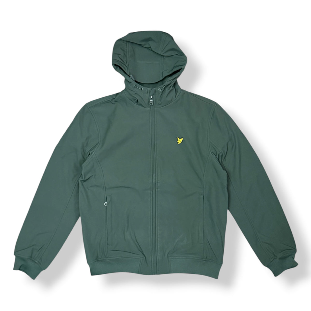 LYLE&SCOTT- Giubbotto Uomo, softshell con interno in pile, con cappuccio, Col.Verde