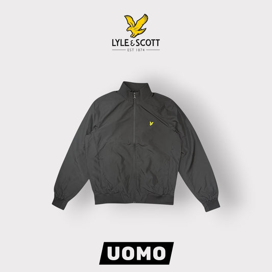 LYLE & SCOTT-Giubbotto Uomo, con cappuccio, mod.Funnel Neck Shell Jacket, col.Jet Black