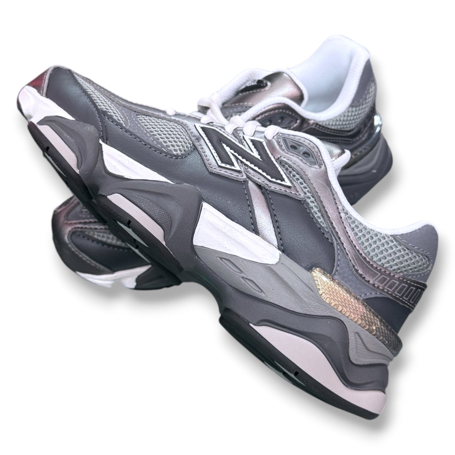 NEW BALANCE 9060- Scarpe Unisex GS, col.Grigio scuro metallizzato