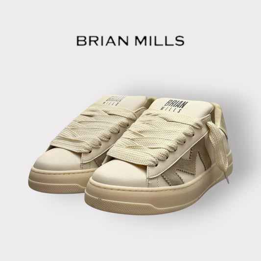BRIAN MILLS- Scarpe Uomo, mod.555B, Col.Beige/Beige